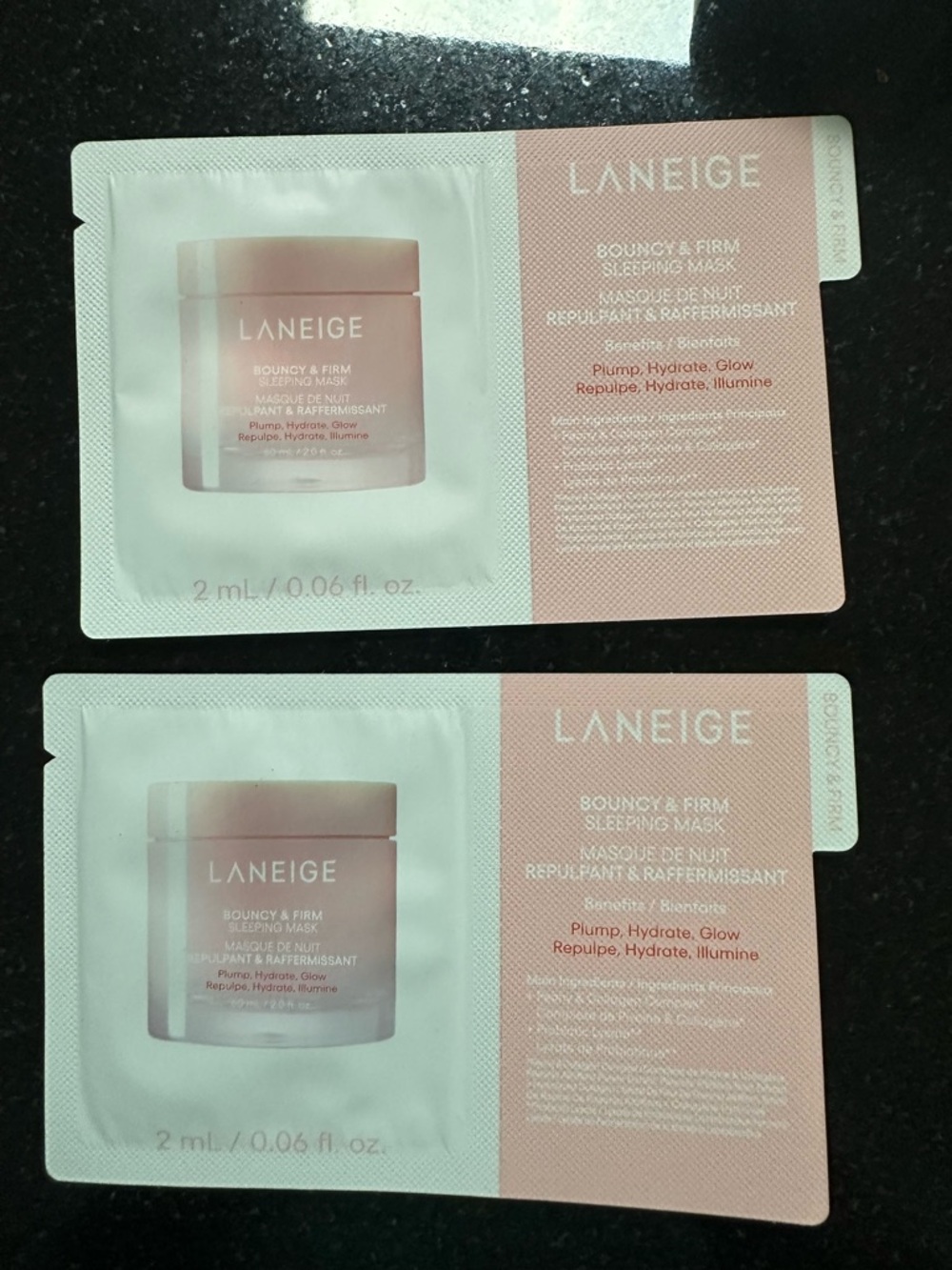 LANEIGE Pink Bouncy & Firm Sleeping Mask Samples